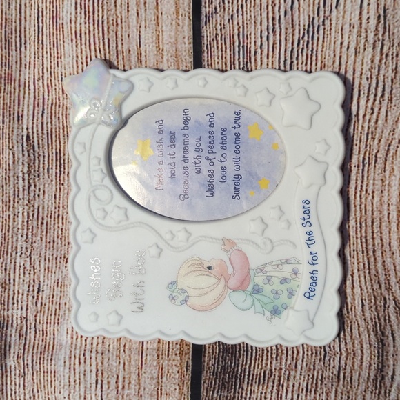 Precious Moments Wishes Begin With You/Reach for the Stars Frame with Poem, - Picture 1 of 2